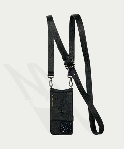 BANDOLIER（バンドリヤー）の「【BANDOLIER】HAILEY SIDE SLOT PEWTER BLK GRY iPhone14/iPhone15/iPhone15Pro（スマホケース/カバー・レディース・ブラック・iPhone 14/iPhone 15 Pro/iPhone 15）」の7枚目の写真