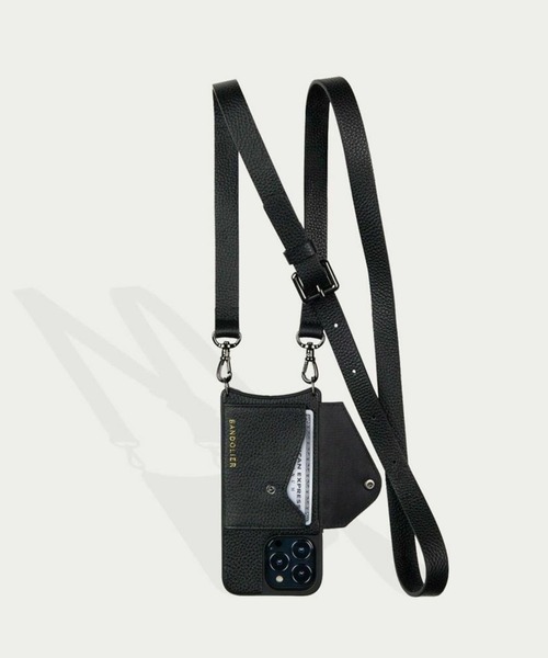 BANDOLIER（バンドリヤー）の「【BANDOLIER】HAILEY SIDE SLOT PEWTER BLK GRY iPhone14/iPhone15/iPhone15Pro（スマホケース/カバー・レディース・ブラック・iPhone 14/iPhone 15 Pro/iPhone 15）」の8枚目の写真