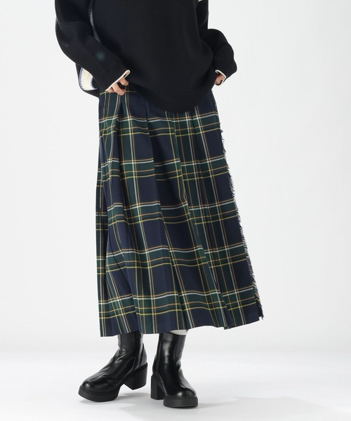 niko and...（ニコアンド）の「TRキルトチェックスカート（スカート・レディース・ブルー/チェック/オレンジ/ホワイト/ブラック・MEDIUM/LARGE）」の15枚目の写真