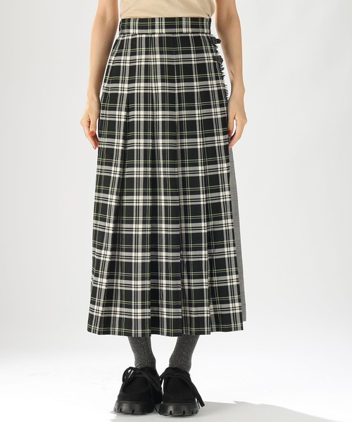 niko and...（ニコアンド）の「TRキルトチェックスカート（スカート・レディース・ブルー/チェック/オレンジ/ホワイト/ブラック・MEDIUM/LARGE）」の16枚目の写真