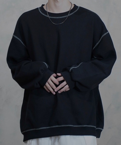 INTER FACTORY(インターファクトリー)の「しの - heavy weight stitch sweat / ヘビーウェイトステッチスウェット made in INTER FACTORY(スウェット・メンズ・ホワイト/ブラック/グレー/ブルー/アイボリー・SMALL/MEDIUM/LARGE)」の19枚目の写真