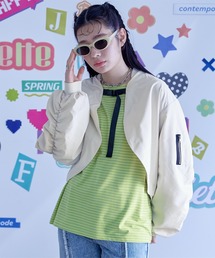 miette | フロントベルトギャザーボリュームブルゾン(ブルゾン)