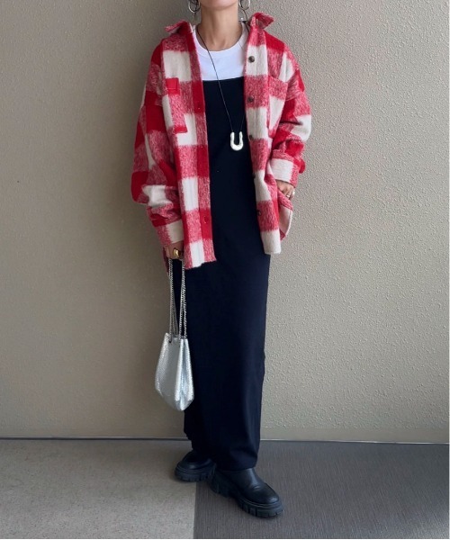 feepur by saya（フェピュールバイサヤ）の「ブロックチェックシャギーシャツ（シャツ/ブラウス・レディース・レッド/ブルー/グリーン・MEDIUM）」の19枚目の写真