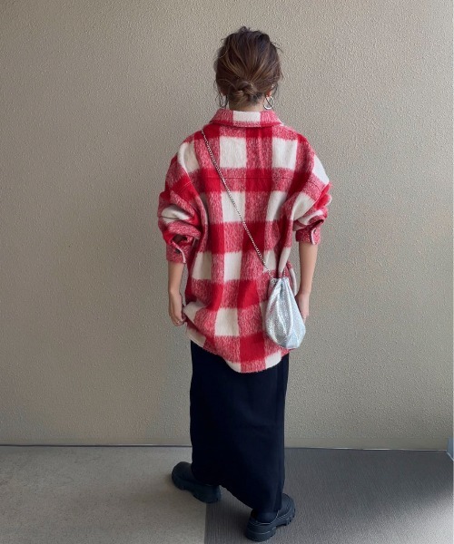 feepur by saya（フェピュールバイサヤ）の「ブロックチェックシャギーシャツ（シャツ/ブラウス・レディース・レッド/ブルー/グリーン・MEDIUM）」の22枚目の写真