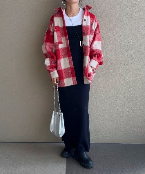 feepur by saya（フェピュールバイサヤ）の「ブロックチェックシャギーシャツ（シャツ/ブラウス・レディース・レッド/ブルー/グリーン・MEDIUM）」の20枚目の写真