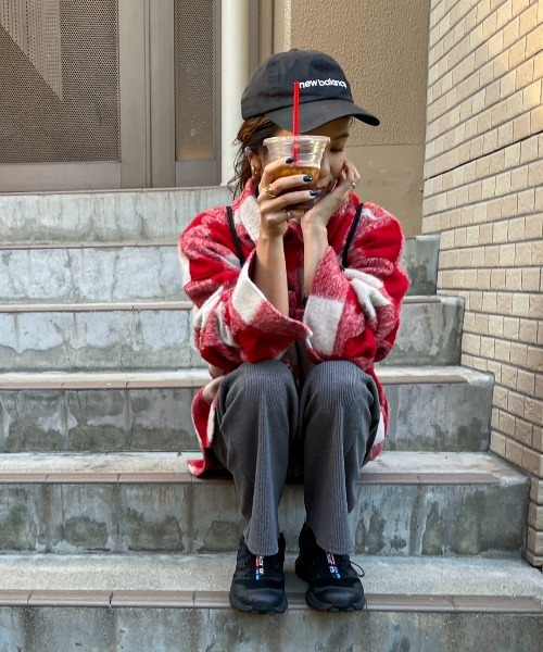 feepur by saya（フェピュールバイサヤ）の「ブロックチェックシャギーシャツ（シャツ/ブラウス・レディース・レッド/ブルー/グリーン・MEDIUM）」の7枚目の写真