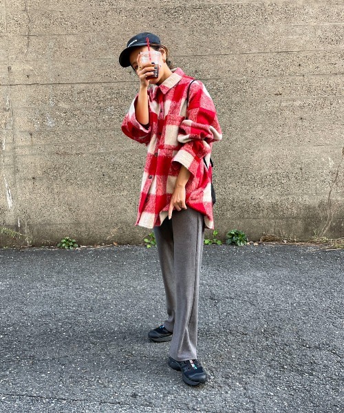 feepur by saya（フェピュールバイサヤ）の「ブロックチェックシャギーシャツ（シャツ/ブラウス・レディース・レッド/ブルー/グリーン・MEDIUM）」の13枚目の写真