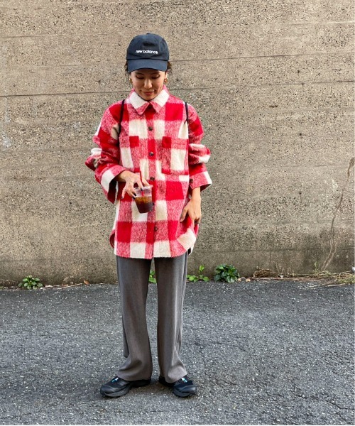 feepur by saya（フェピュールバイサヤ）の「ブロックチェックシャギーシャツ（シャツ/ブラウス・レディース・レッド/ブルー/グリーン・MEDIUM）」の16枚目の写真