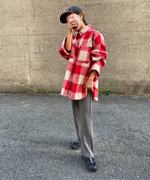 feepur by saya（フェピュールバイサヤ）の「ブロックチェックシャギーシャツ（シャツ/ブラウス・レディース・レッド/ブルー/グリーン・MEDIUM）」の17枚目の写真