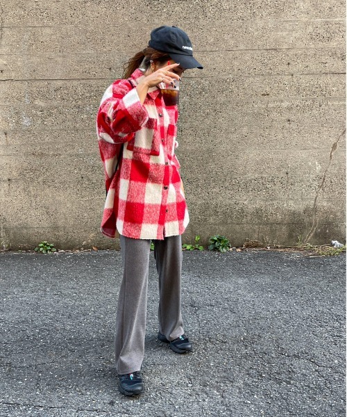 feepur by saya（フェピュールバイサヤ）の「ブロックチェックシャギーシャツ（シャツ/ブラウス・レディース・レッド/ブルー/グリーン・MEDIUM）」の18枚目の写真