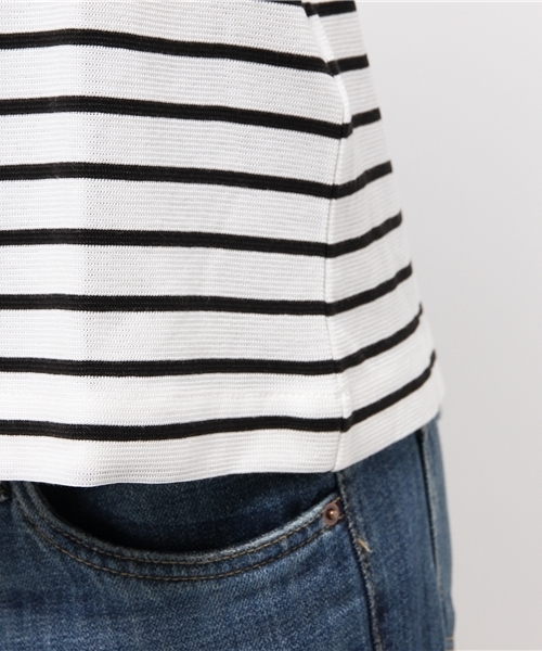 DISCOAT（ディスコート）の「【Discoat】リップル袖フレアプルオーバー（Tシャツ/カットソー・レディース・ネイビー/オフホワイト/レッド/その他19・MEDIUM/LARGE）」の12枚目の写真