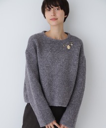 human woman | ◆接結ブークレニットプルオーバー(ニット/セーター)