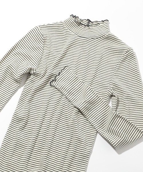 MILLER(ミラー)の「【Robert P. Miller】リブタートルネックトップス RM224-2041※(Tシャツ/カットソー・レディース・グレー/オフホワイト/ブラウン/グリーン/レッド/ネイビー・FREE)」の1枚目の写真