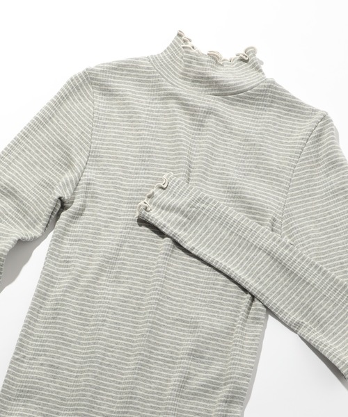 MILLER(ミラー)の「【Robert P. Miller】リブタートルネックトップス RM224-2041※(Tシャツ/カットソー・レディース・グレー/オフホワイト/ブラウン/グリーン/レッド/ネイビー・FREE)」の3枚目の写真
