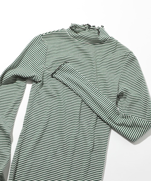MILLER(ミラー)の「【Robert P. Miller】リブタートルネックトップス RM224-2041※(Tシャツ/カットソー・レディース・グレー/オフホワイト/ブラウン/グリーン/レッド/ネイビー・FREE)」の5枚目の写真