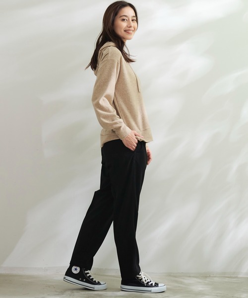 Arnold Palmer(アーノルドパーマー)の「ライト ジャージ メルトン ロゴパーカー(パーカー・レディース・ブラック/アイボリー/ライトベージュ・L/M/S)」の16枚目の写真