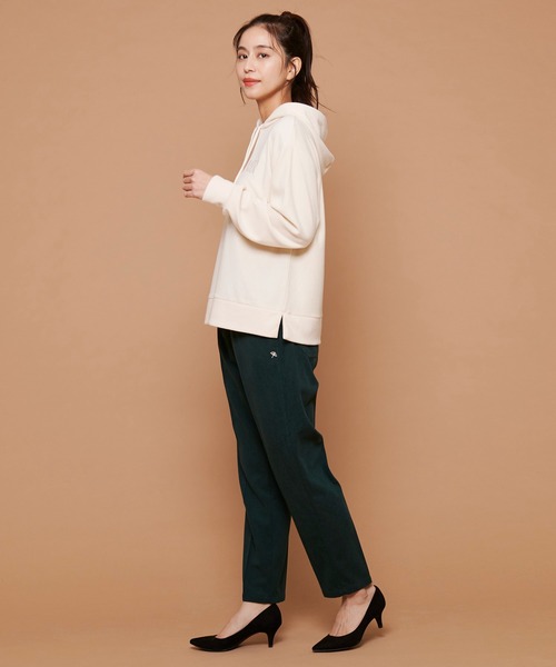 Arnold Palmer(アーノルドパーマー)の「ライト ジャージ メルトン ロゴパーカー(パーカー・レディース・ブラック/アイボリー/ライトベージュ・L/M/S)」の5枚目の写真