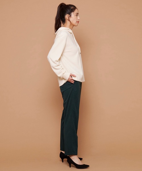 Arnold Palmer(アーノルドパーマー)の「ライト ジャージ メルトン ロゴパーカー(パーカー・レディース・ブラック/アイボリー/ライトベージュ・L/M/S)」の9枚目の写真