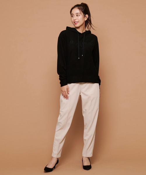 Arnold Palmer(アーノルドパーマー)の「ライト ジャージ メルトン ロゴパーカー(パーカー・レディース・ブラック/アイボリー/ライトベージュ・L/M/S)」の12枚目の写真