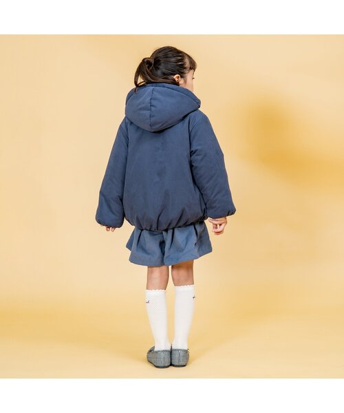 Seraph（セラフ）の「【2way】リバーシブルアウター（ダウンジャケット/コート・キッズ・ネイビー/ベージュ/ピンク・100/95/120/90/140/110/80/130）」の5枚目の写真