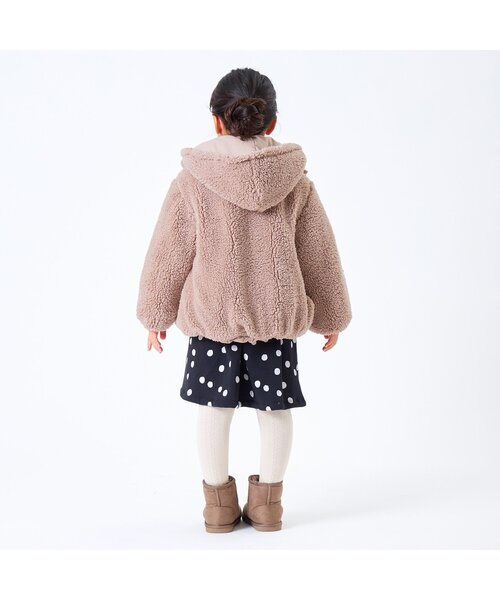 Seraph（セラフ）の「【2way】リバーシブルアウター（ダウンジャケット/コート・キッズ・ネイビー/ベージュ/ピンク・100/95/120/90/140/110/80/130）」の10枚目の写真