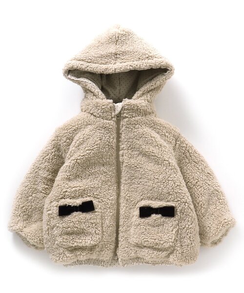 Seraph（セラフ）の「【2way】リバーシブルアウター（ダウンジャケット/コート・キッズ・ネイビー/ベージュ/ピンク・100/95/120/90/140/110/80/130）」の13枚目の写真