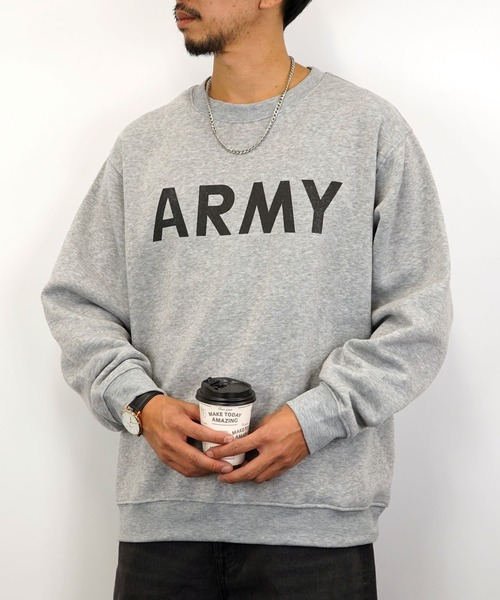 Burner(バーナー)の「【GROOVY STORE】プリントスウェットクルー裏起毛(スウェット・メンズ・バーガンディー/ブルー/ブラック系その他2/ブルー系その他2/グレイッシュベージュ/ホワイト/杢グレー/ネイビー/ブラック系その他3/ブラック/ベージュ/グレー・L/M/LL)」の7枚目の写真