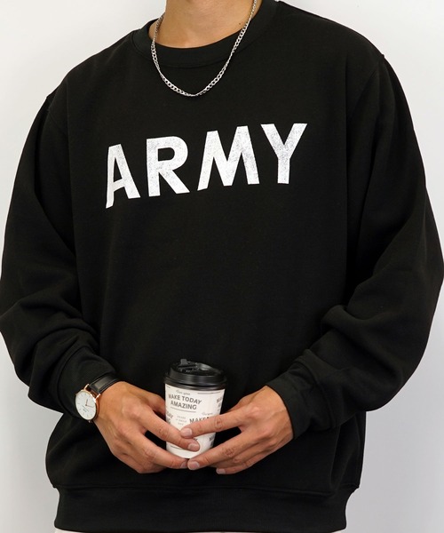 Burner(バーナー)の「【GROOVY STORE】プリントスウェットクルー裏起毛(スウェット・メンズ・バーガンディー/ブルー/ブラック系その他2/ブルー系その他2/グレイッシュベージュ/ホワイト/杢グレー/ネイビー/ブラック系その他3/ブラック/ベージュ/グレー・L/M/LL)」の16枚目の写真