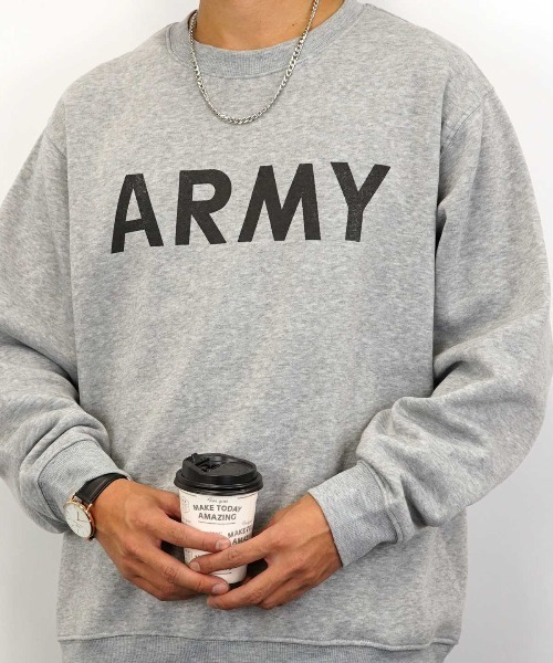 Burner(バーナー)の「【GROOVY STORE】プリントスウェットクルー裏起毛(スウェット・メンズ・バーガンディー/ブルー/ブラック系その他2/ブルー系その他2/グレイッシュベージュ/ホワイト/杢グレー/ネイビー/ブラック系その他3/ブラック/ベージュ/グレー・L/M/LL)」の22枚目の写真
