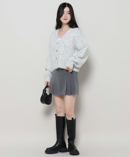 3.3 Field Trip （3.3フィールドトリップ）の「3.3 Field Trip／フワフワVネックカーディガン 2980733（カーディガン/ボレロ・レディース・ブルー/ライトグレー/グリーン・FREE）」の11枚目の写真