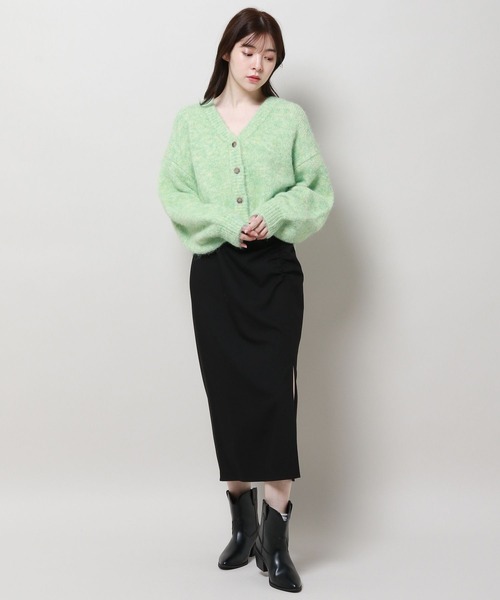 3.3 Field Trip （3.3フィールドトリップ）の「3.3 Field Trip／フワフワVネックカーディガン 2980733（カーディガン/ボレロ・レディース・ブルー/ライトグレー/グリーン・FREE）」の15枚目の写真