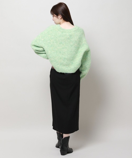 3.3 Field Trip （3.3フィールドトリップ）の「3.3 Field Trip／フワフワVネックカーディガン 2980733（カーディガン/ボレロ・レディース・ブルー/ライトグレー/グリーン・FREE）」の16枚目の写真