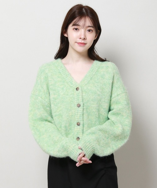 3.3 Field Trip （3.3フィールドトリップ）の「3.3 Field Trip／フワフワVネックカーディガン 2980733（カーディガン/ボレロ・レディース・ブルー/ライトグレー/グリーン・FREE）」の17枚目の写真