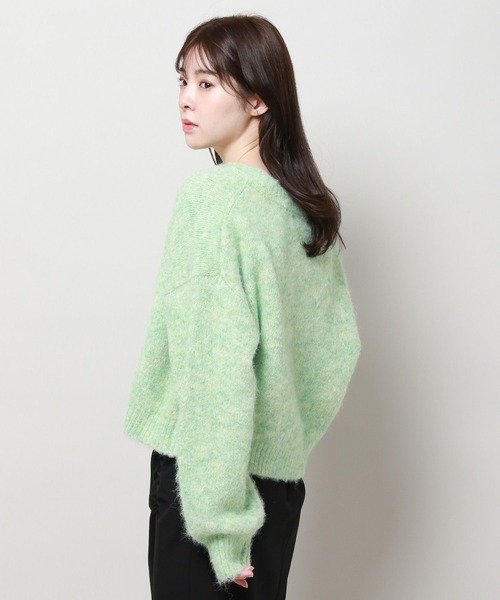 3.3 Field Trip （3.3フィールドトリップ）の「3.3 Field Trip／フワフワVネックカーディガン 2980733（カーディガン/ボレロ・レディース・ブルー/ライトグレー/グリーン・FREE）」の18枚目の写真