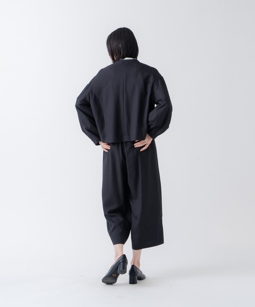 WHYTO.(ホワイト)の「「WHYTO./ホワイト」リネンライクジャケット(その他アウター・レディース・ナチュラル/ブラック・36/38)」の10枚目の写真