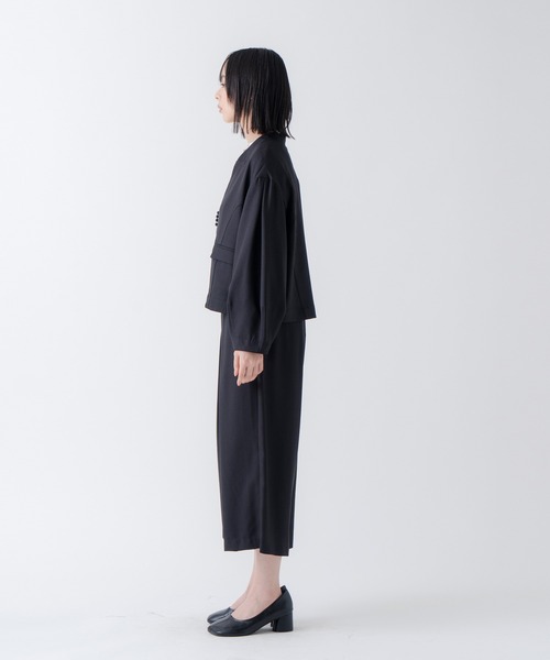WHYTO.(ホワイト)の「「WHYTO./ホワイト」リネンライクジャケット(その他アウター・レディース・ナチュラル/ブラック・36/38)」の21枚目の写真