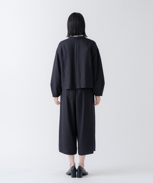 WHYTO.(ホワイト)の「「WHYTO./ホワイト」リネンライクジャケット(その他アウター・レディース・ナチュラル/ブラック・36/38)」の22枚目の写真