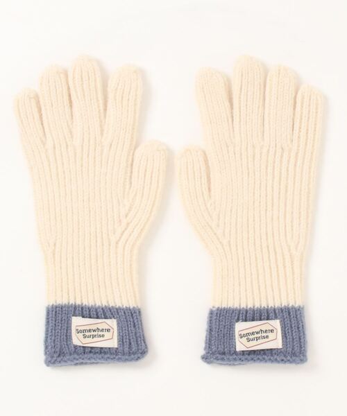 aimoha（アイモハ）の「【aimoha-KIDS-】子供服　リブニットバイカラーグローブ（手袋・キッズ・オフホワイト/グレー/ブルー/チョコ/ピンク系その他/ブラック/グリーン/レッド/ネイビー・FREE）」の11枚目の写真