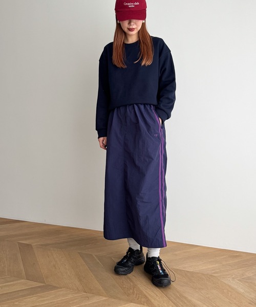 CANAL JEAN（キャナルジーン）の「Ocean Pacific　ラインスカート（スカート・レディース・ネイビー/ブラック・MEDIUM/SMALL）」の6枚目の写真