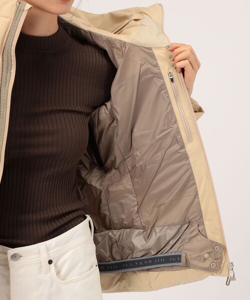 DESCENTE（デサント）の「DESCENTE MOUNTAINEER-L ダウンコート（ダウンジャケット/コート・レディース・ブラック/ベージュ・M）」の7枚目の写真