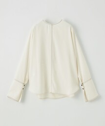 EMMEL REFINES ステッチケープブラウス　【ホワイト】 EMMEL REFINES ステッチケープブラウス 【ホワイト】 EMMEL REFINES