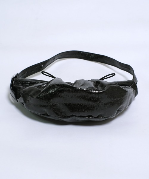 shopnikoniko（ショップニコニコ）の「メタリック ドローコード ハーフムーンバッグ グリッター ラメ ワンハンドル ショルダーバッグ（ハンドバッグ・レディース・シルバー/ブラック・フリー）」の12枚目の写真