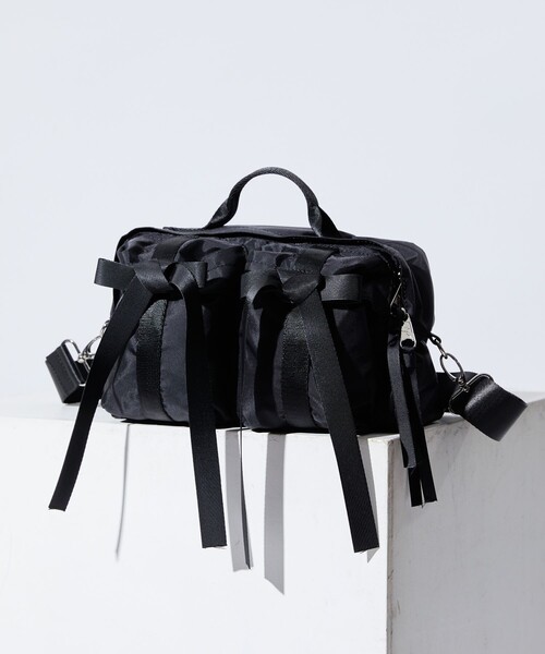 OUTDOOR PRODUCTS(アウトドアプロダクツ)の「OUTDOOR PRODUCTS × Firsthand/アウトドアプロダクツ 別注2ポケットリボンバッグ / ショルダーバッグ / ハンドバッグ(ショルダーバッグ・レディース・ブラック/オリーブ/ベージュ・FREE)」の7枚目の写真