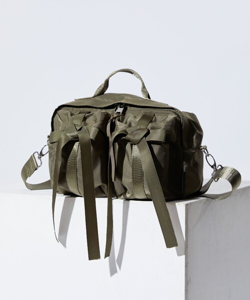 OUTDOOR PRODUCTS(アウトドアプロダクツ)の「OUTDOOR PRODUCTS × Firsthand/アウトドアプロダクツ 別注2ポケットリボンバッグ / ショルダーバッグ / ハンドバッグ(ショルダーバッグ・レディース・ブラック/オリーブ/ベージュ・FREE)」の22枚目の写真