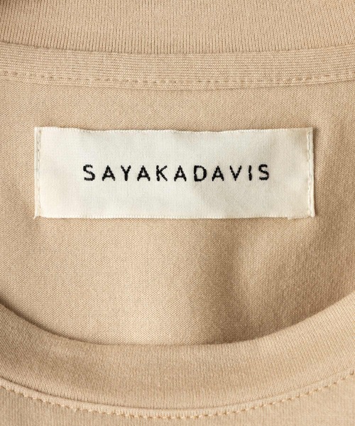SAYAKADAVIS（サヤカディヴィス）の「【 SAYAKADAVIS / サヤカデイヴィス 】Twisted Sleeve Tee / ツイスト スリーブ Tシャツ（Tシャツ/カットソー・レディース・ブルー/ベージュ/ホワイト/ブラック・SMALL）」の11枚目の写真