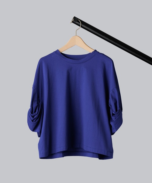 SAYAKADAVIS（サヤカディヴィス）の「【 SAYAKADAVIS / サヤカデイヴィス 】Twisted Sleeve Tee / ツイスト スリーブ Tシャツ（Tシャツ/カットソー・レディース・ブルー/ベージュ/ホワイト/ブラック・SMALL）」の13枚目の写真