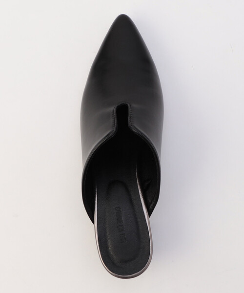 COMME CA ISM(コムサイズム)の「チャンキーヒール ミュールサンダル(サンダル・レディース・オフホワイト/ブラック・23.5cm/24.5cm)」の7枚目の写真