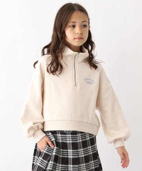 お手入れらくらく/ハーフZIPスウェット/102734（スウェット