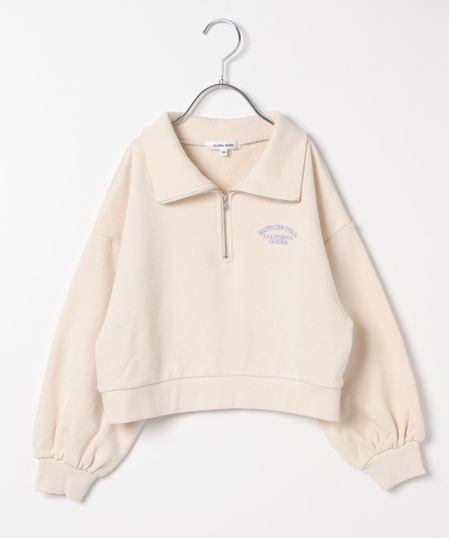 お手入れらくらく/ハーフZIPスウェット/102734（スウェット）｜GLOBAL