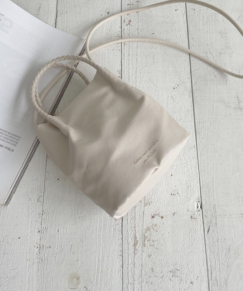 洗えるメッシュハンドルタックミニショルダーバッグ（ショルダーバッグ